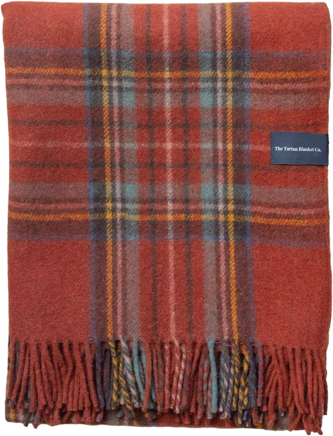 QAM Recycled Wool Knee Blanket in Stewart Royal Antique Tartan (28" x