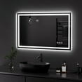 thumbnail image 1 of QAOYEDE LED Bathroom Mirror 30"x18", Bathroom Vanity Mirror with Lights, Stepless Dimming, 3 Colors, Memory Function, Shatterproof Design, Wall Mount Horizontal/Vertical, Plug-in or Hardwired C95, 1 of 1