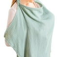 thumbnail image 1 of QAOlDH Muslin Nursing Cover for Baby Breastfeeding,Soft Breathable Breastfeeding Cover with Rigid Hoop,Adjustable Privacy Nursing Apron Cover for Mom Mother X5H1, 1 of 1