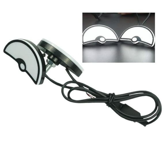 QAOlDH USB Devil Eye Headlight, 2024 New Universal Motorcycle LED Demon Eye Light, 12V LED Devil Eye Motorcycle Headlight for Any Motorcycle Model, DIY Car Auto Accessory