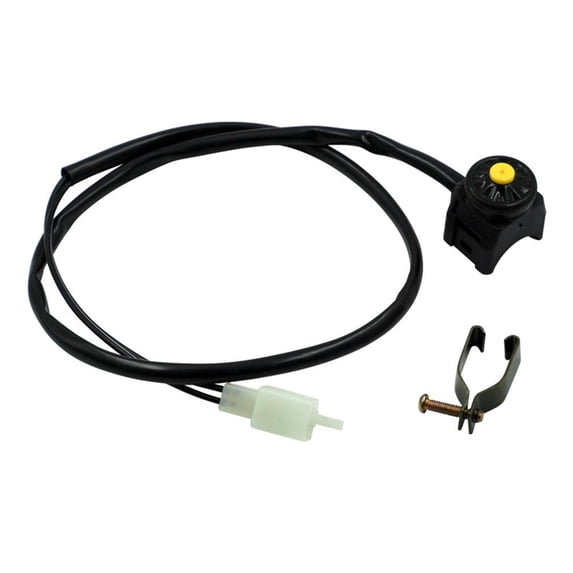 QAOlDH Yellow Button Off-Road Motorcycle Accessories Modified Switch Red Dot Start Off Horn Flash Headlight Power Switch