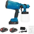 QAQCordless Paint Sprayer,600W Paint Sprayer Gun with 2 * 2000mAh