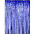 thumbnail image 1 of QAQuu 2-Pack Blue Birthday Streamers – Foil Curtains for Dance Decorations, Photo Booth Props, and Holiday Celebrations, 1 of 8