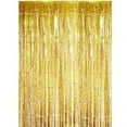 thumbnail image 1 of QAQuu 2-Pack Gold Birthday Streamers – Foil Curtains for Dance Decorations, Photo Booth Props, and Holiday Celebrations, 1 of 8