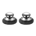 thumbnail image 1 of QAQuu 2Pcs Steel Wool Scrubber, Stainless Steel Scrubber with Handle, Metal Scrubbers for Cleaning Pots, Pans, Grills and Sink, Steel Scrubber for Dishes, Heavy Duty Dish Scrubber, 3.3 Inch, 1 of 7