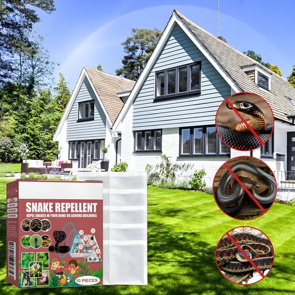 QARUN 10 Pack Snake Away Repellent Bags,For Repelling Snakes,Rats,And Other Pests,For Yard Lawn Garden Camping Fishing,Natural Plant Formula Pest Insect Control-Lasting Protection