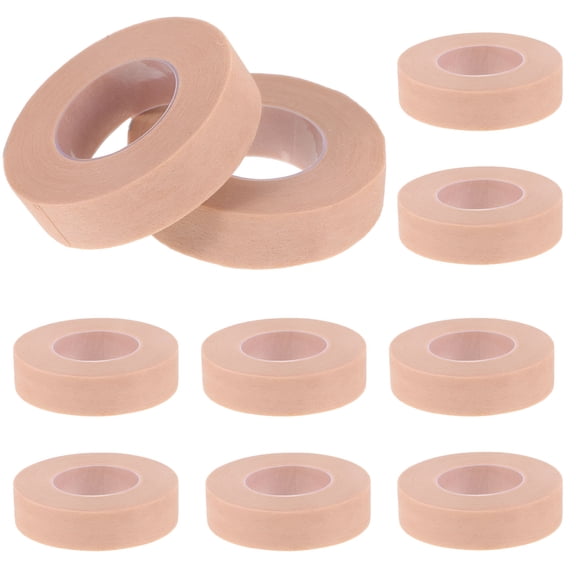 QARUN 10 Rolls of Medical Tape Bandage Adhesive Tape Invisible Tape Non-Woven Tape for Hospital