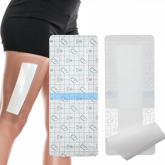 QARUN 12 Pack Waterproof Knee Surgery Shower Protector, 4x10 Inch