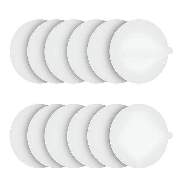 QARUN Pest Control,Flea Trap Sticky Dome Bed Trap Get Rid Trap Fits Most Models Sticky Dome Flea Bed for Inside Your Home,12Pc Fly Paper,White