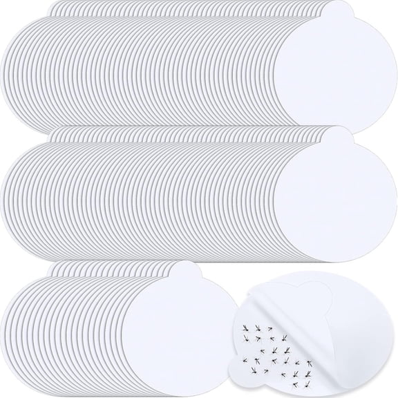 QARUN 144 Sheets Refill Glue Boards Mosquito Trap Indoor Flea Trap Refills Fly Glue Boards Discs Indoor Insect Trap 4.33 Inch Fits Most Models Mosquito Killer Lamp