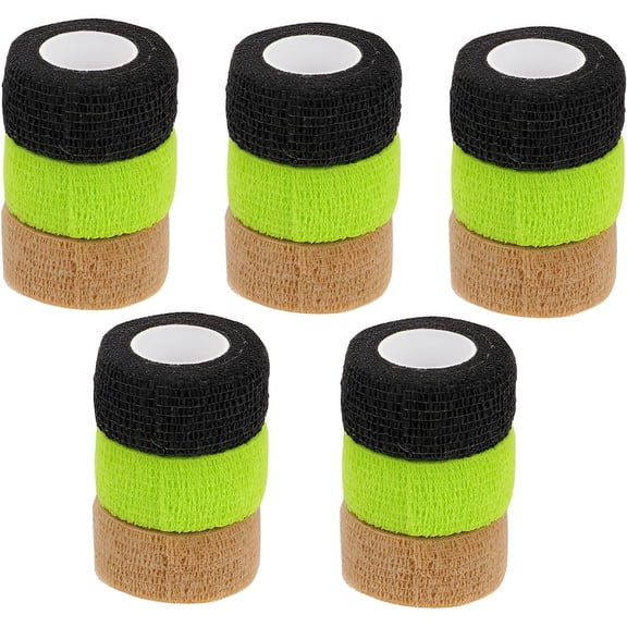 QARUN 15pcs Finger Bandage Thumb Tape Goon Tape Tape Cohesive Wrap Bandage Elastic Self Adhesive Tape Elastic Bandage Wrap Cohesive Bandage Elastic Wrapper for Finger Outdoor