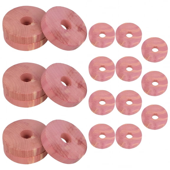 QARUN 20 Pcs Natural Cedar Wood Blocks, Aromatic Moth Repellent