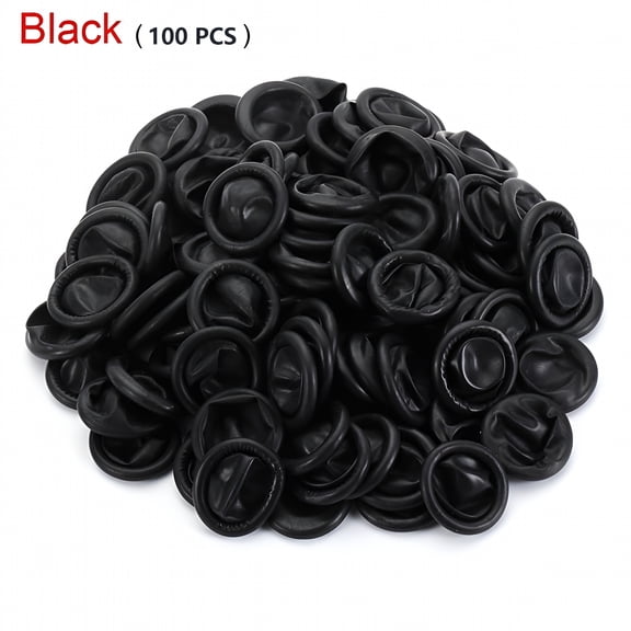 QARUN 2026 New 100Pcs Non-Slip Finger Cots Finger Cover Rubber Gloves Fingertips Gloves Finger Protectors for Wounds