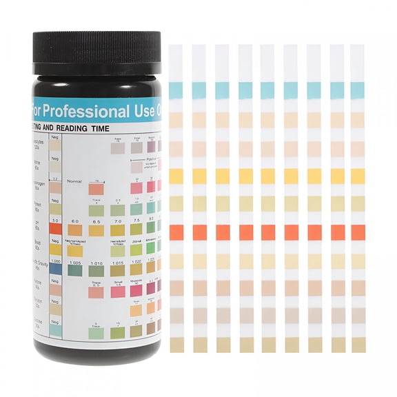 QARUN 2026 New 100Pcs Ph Test Strips Professional 10-In-1 Urine Test Strips Medical Ketone Urine Test Strips for Home Testing,Personal Health Monitoring,Lab Use,Fitness Tracking