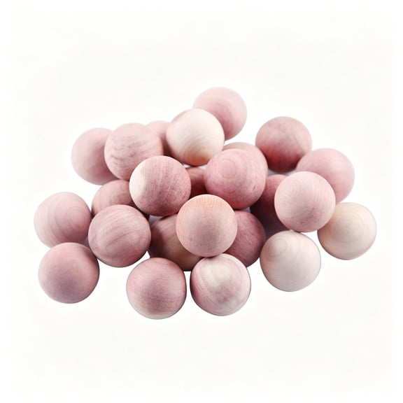 QARUN 2026 New 24Pcs Natural Cedar Wood Balls Moths Repelling for Living Room Wardrobe Shoes Cabinet,for Moth Repellent,Closet,Wardrobe,Shoes,Storage,Home,Furniture.
