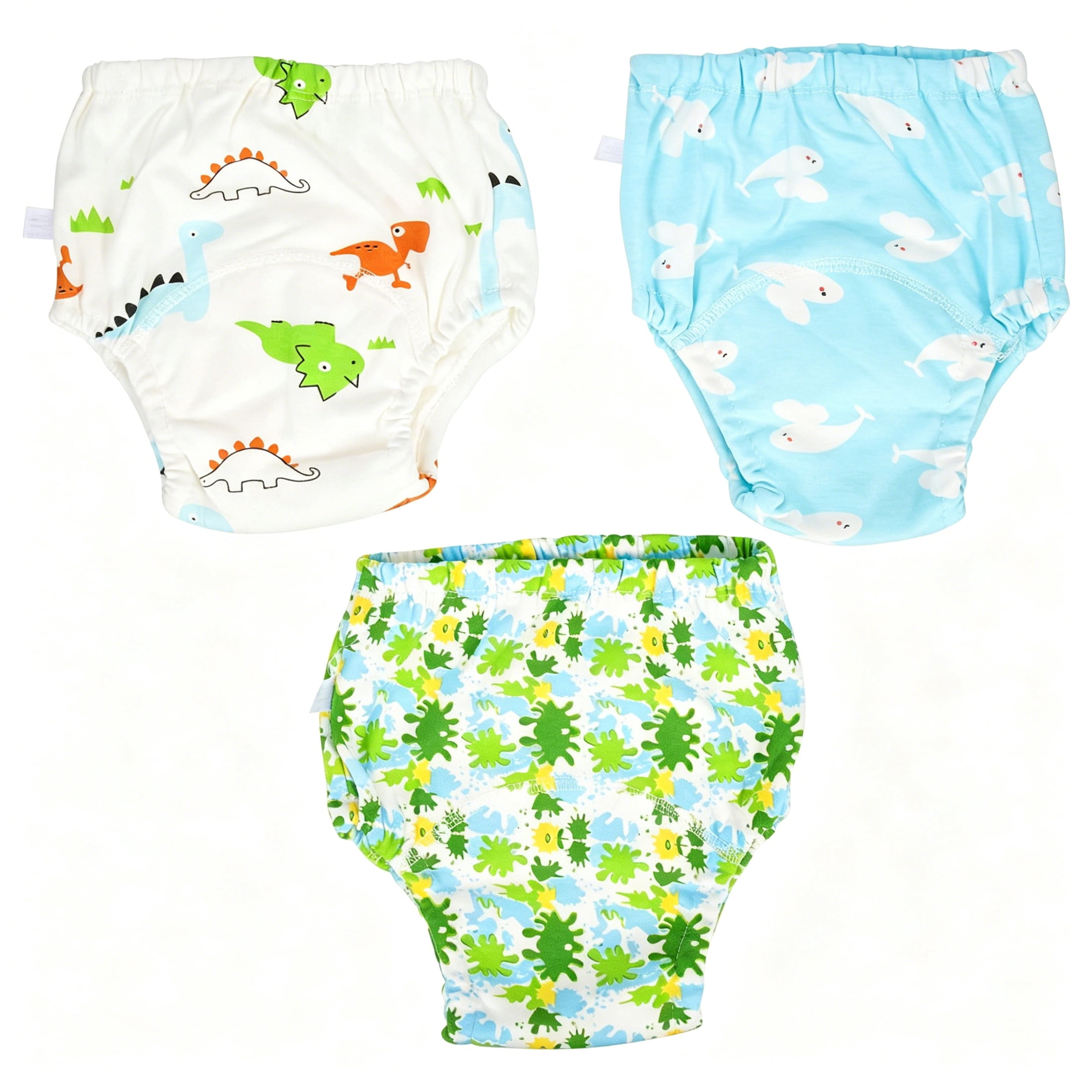 QARUN 2026 New 3Pcs Baby Swim Pant Toddler Swim Diaper Reusable Swim Diaper Baby Swimming Supplies for Pool,Beach,Bathtub,Water Play,(Mixed Style)