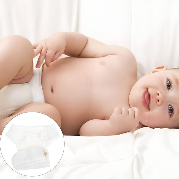 QARUN 2026 New Cloth Diapers 5-Pack Washable Reusable Cotton Newborn(14.57X10.63X0.2 Inches)For Baby,Infant,Newborn,Diapering,Eco-Friendly,Cloth Diapering,Sustainable.