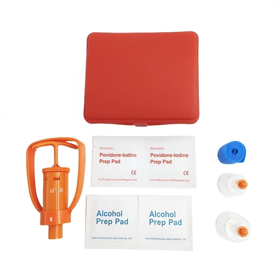 QARUN 2026 New First Aid Kit for Bites and Stings Bite Kit Sting Kit Venoms Extractor Suction Pump Camp Tool (Box Set)
