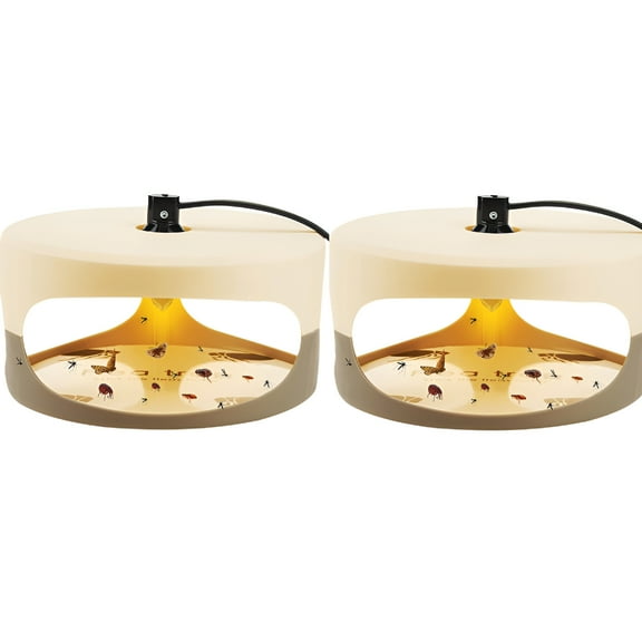 QARUN 2026 New Flea Trap with 2 Adhesive Discs Odorless Flea Traps Effective for Indoor Use Natural and Child-Friendly Indoor Flea Control for Your Home