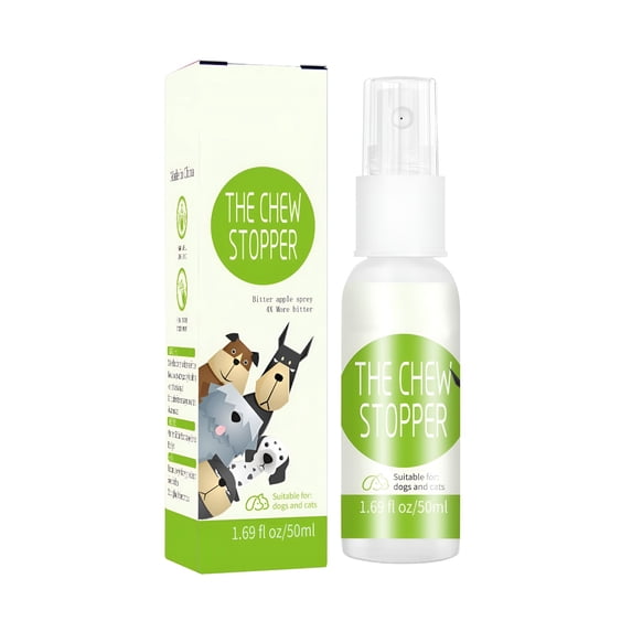 QARUN 2026 New Pet Anti-Chew Spray for Dogs & Cats Natural Bitter Apple Formula Safe & Effective Training Aid 1.69 Fl Oz