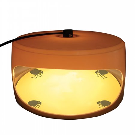 QARUN 2026 New Sticky Flea Trap Dome Flea Bed Bug Trap with 2 Glue Discs,Odorless Flea Killer Trap Pad,Flea Trap Light Children and Pets Friendly,Plug for Bedroom,Living Room,Pet Area,Office
