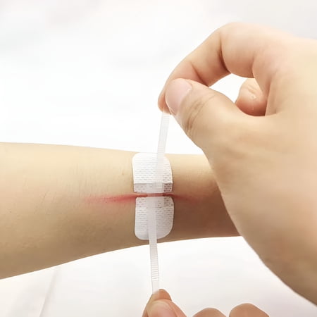 QARUN 2026 New Wound Closure Strip 3 Pcs Wound Close Device Adhesive for Skin, Cut, Incision, Laceration Wound Close Bandages (3.54X0.79X0.04Inches)