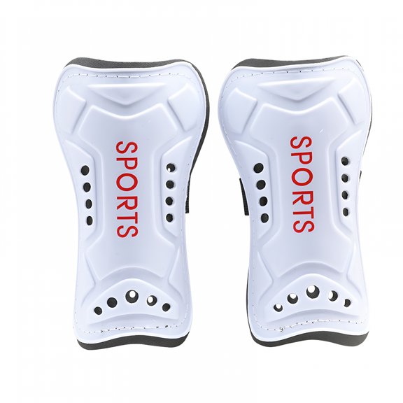 QARUN 2026 New Youth Soccer Shin Guards Lightweight Breathable Child Calf Protective Gear Soccer Equipment Kids Shin Guards for 4-12 Boys and Girls Children Teenagers, White L