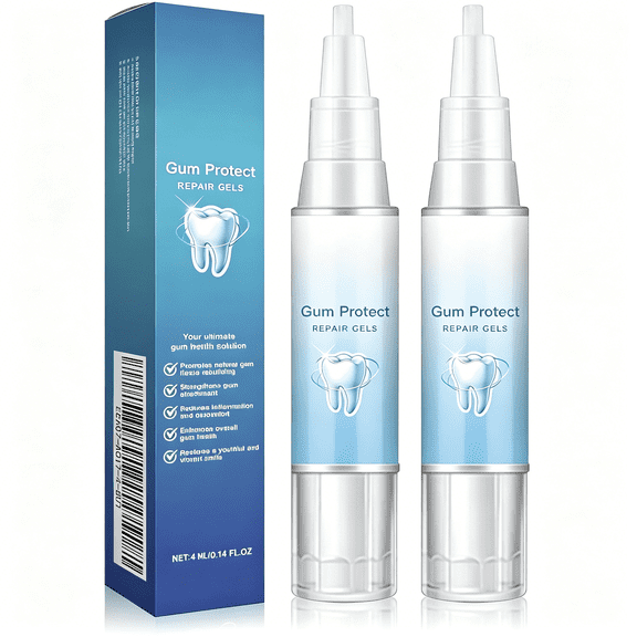QARUN 2Pcs Gum Repair Gel,Gum Protect Repair Dental Gel,Gum Repair for Receding Gums&Oral Comfort,Gums Shield Therapy Gel,Oral Care Gels