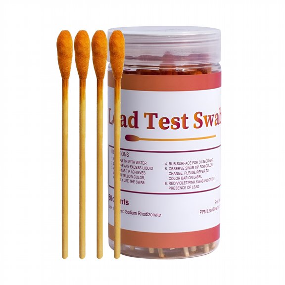 QARUN 30Pcs Sensitive Lead Test Swabs Rapid Home Lead Testing Swabs 60 Second Result