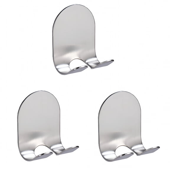 QARUN 3PCS Razor Holder Stainless Steel Shaver Hook Bathroom Kitchen Organizer Supply