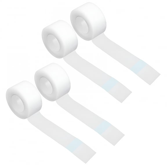 QARUN 4 Rolls Medical Tape White Eyelid Strip Tapes First Aid Surgical Adhesive Double Stickers