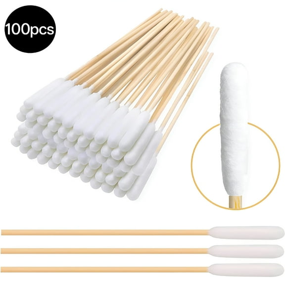QARUN 50/100x Dog Ear Cotton Buds 12cm Long Extra Large | Pet Hygienicing Bamboo Hygienicer