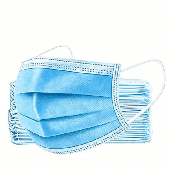 QARUN 50 Disposable 3 Layers White Blue Breathable Earloop Face Masks Protective Covers Pollution Dust Germs Mascarillas Desechables Disposable Face Masks