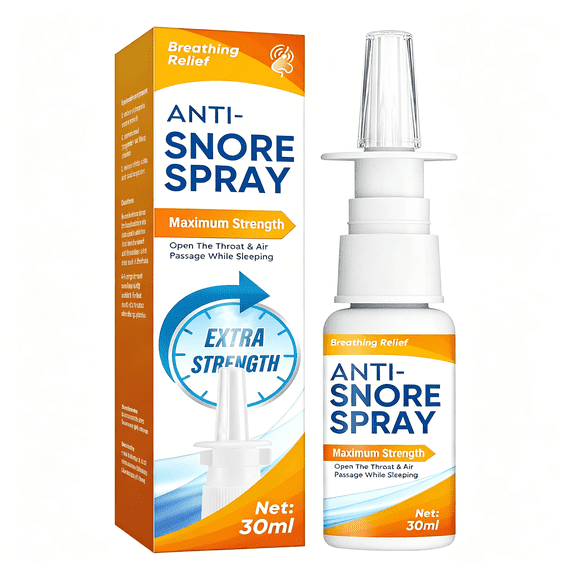 QARUN Anti Snoring Spray,Effective Snore Devices for Better Sleep and Breathing,Natural Snoring Solution to Open Throat&Air Passages,More Restful Sleep,30Ml