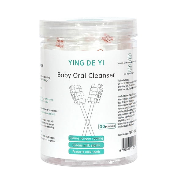 QARUN Baby Tongue Cleaner-Soft Gauze,Durable,and Biodegradable