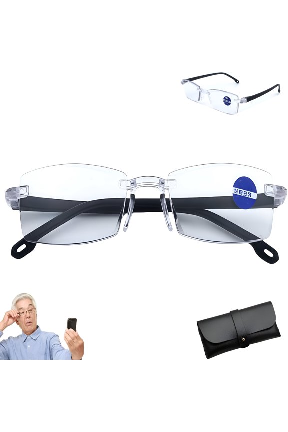 Color-Changing Anti-Blue Light Presbyopia Glasses for Women Men See Clearly