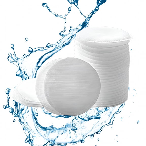 QARUN Cotton Rounds,80 Count 100% Cotton,Makeup Remover and Facial Cleansing Round Absorbent Cotton Pads