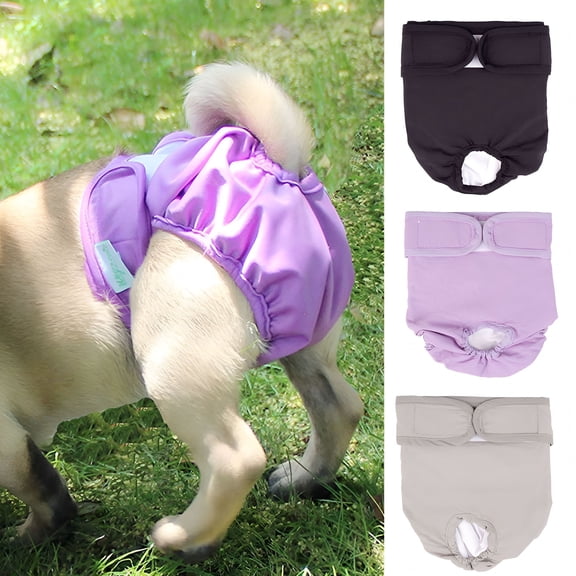 QARUN Soft Cotton Elastic Double Sides Waterproof Pet Diaper for Puppy Kitten