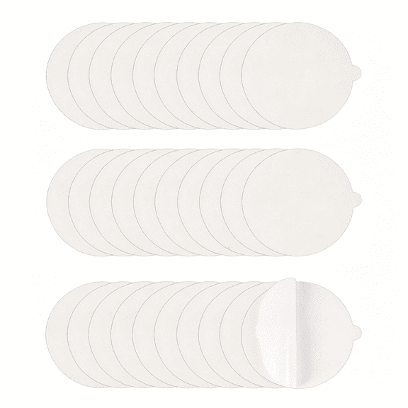 QARUN Flea Trap Refill Discs Sticky Pads 30 Pcs, 7.1 Inch Round Replacement Glue Boards for Victor the and Other Flea Traps for Inside Your Home