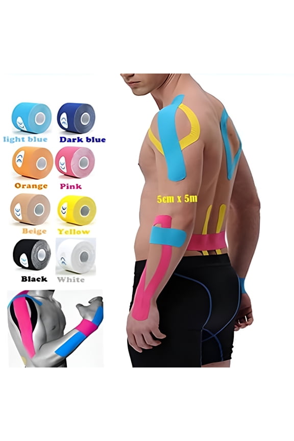 Kinesiology Tape 1 x 1 Inches Waterproof Adhesive Sports Tape