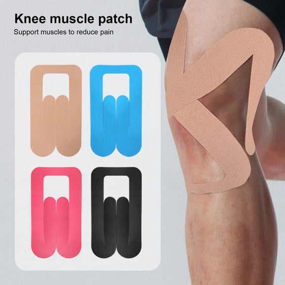QARUN Kinesiology Tape for Knee Pre Cut Adhesive Sports Tape Gym Fitness Kinesiology Athletic Tape Running Tennis Swimming Football