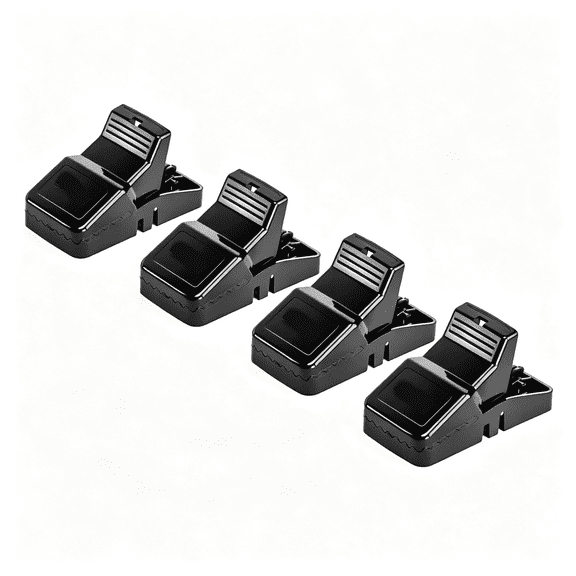 QARUN Large Powerful Rat Traps-Kills Instantly with Powerful Steel Spring-Setup in Seconds-Wash&Reuse Over&Over-Hands Free Disposal-Rat Control without Harmful Poisons(4)