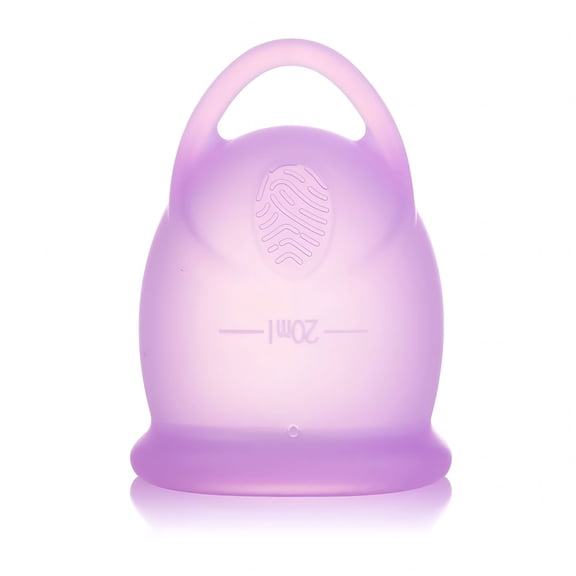 QARUN Menstrual Cup with Pull Ring Ergonomic Design Flexible Leak-Proof Easy Removal Tampon Pad Alternative Reusable Soft Silicone First Period Cup for Girls Women