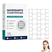 QARUN Microdarts Clear Patches,Microdarts Patches,2-In-1 & Hydrocolloid Microdarts & Patch,Acne Patches with Salicylic Acid & Madecossoside for Women and Men All Skin Tags1Pc