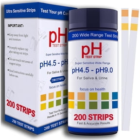 QARUN PH Test Strips for Urine & Saliva - 100ct Urine PH Test Strips for Humans, Fast & Accurate Track & Monitor pH Level (4.5-9.0ppm) in Seconds, Easy Test Alkaline & Acid Levels