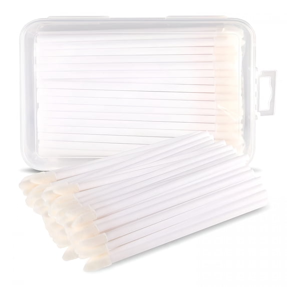 QARUN Piercing Aftercare Swabs-50 Count Lint-Free Microfiber Sponge Tips to Clean&Reduce Bumps for Ear,Nose,Belly Button Piercings,Faster Recovery