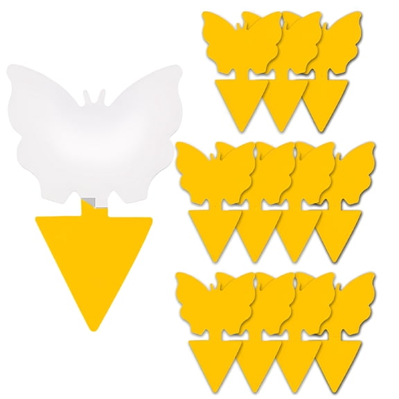 QARUN Sticky Fruit Fly Traps Indoor Outdoor Yellow Sticky for Gnat Fly Control Gnat Traps for House Indoor