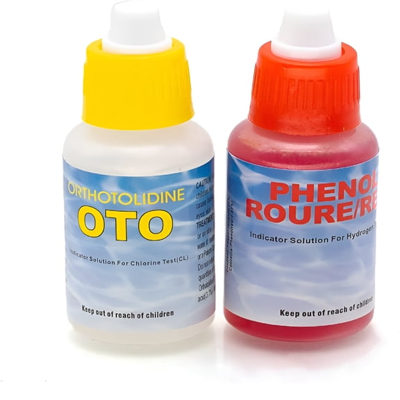 QARUN Swimming Pool Spa Water Chemical Test Kit for Chlorine and Ph Test (Refill Only)