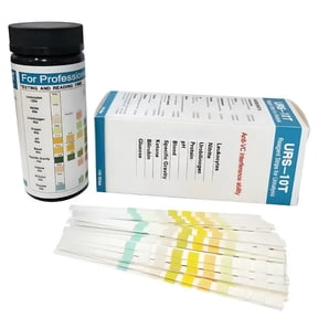QARUN Urine Test Strips for Blood 100PCS 10 Parameter Urine Test Strips Acidity Test Kit With Quick and Easy PH Testing Strips