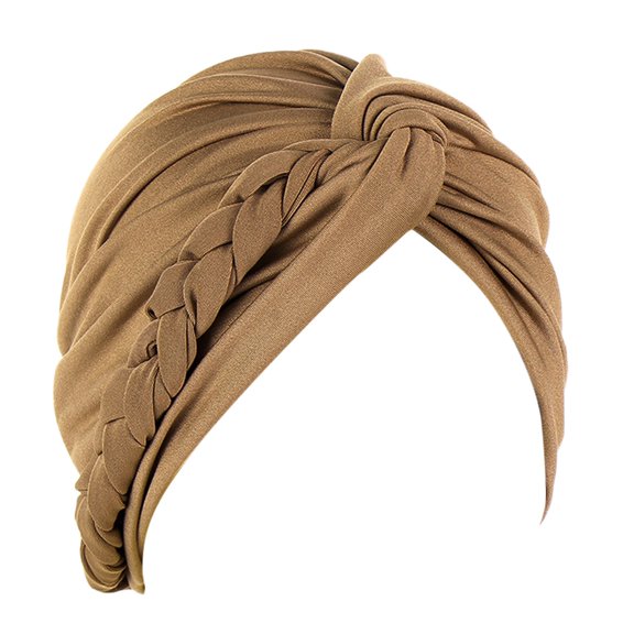 QASIEATN Baseball Caps for Women Braid Turban Hats Hat Cap Hair Bonnet Head Scarf Wrap Cover Summer Spring Fashion Clothing Accessories